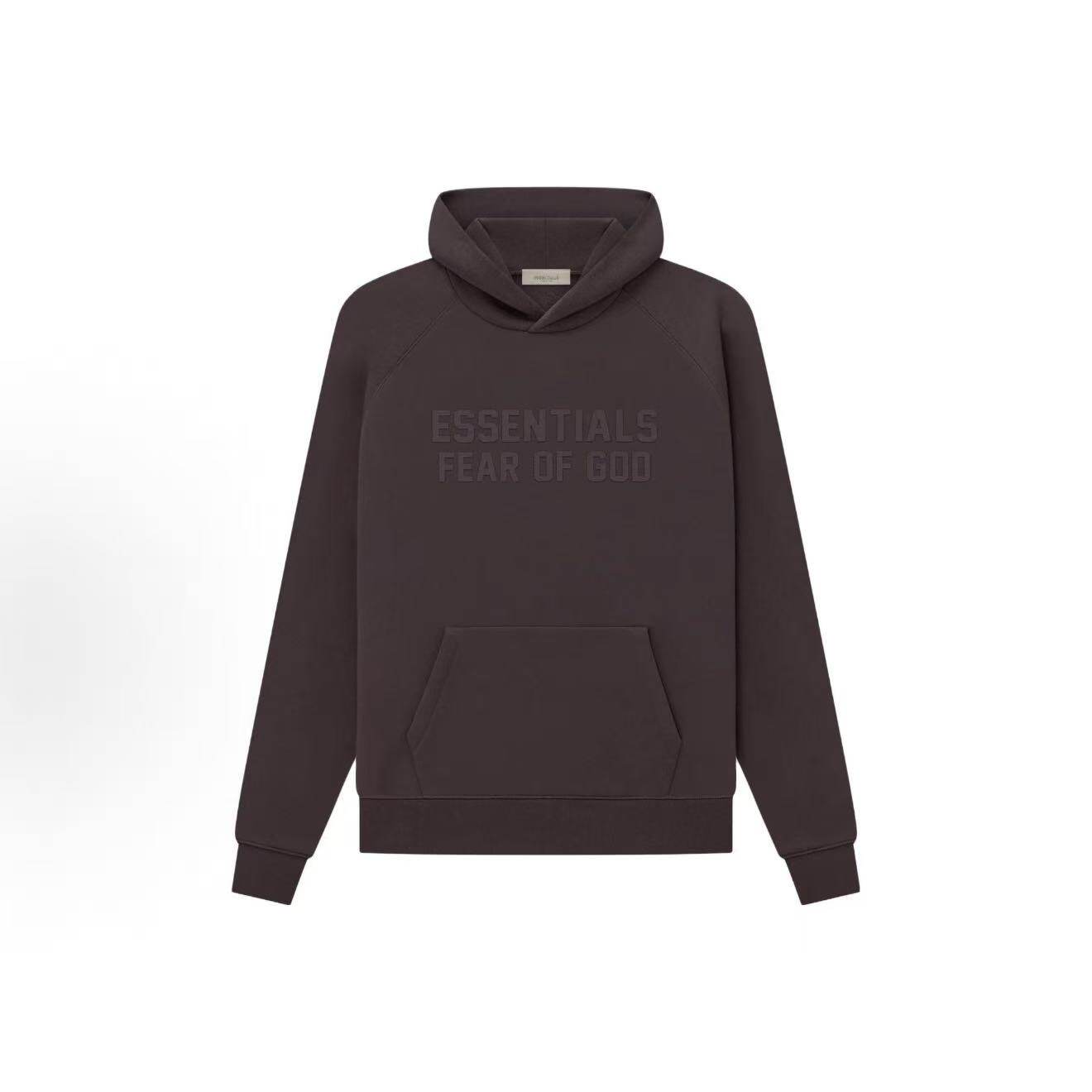FEAR OF GOD ESSENTIALS 胸前胶印大logo潮流连帽棉卫衣 男女同款