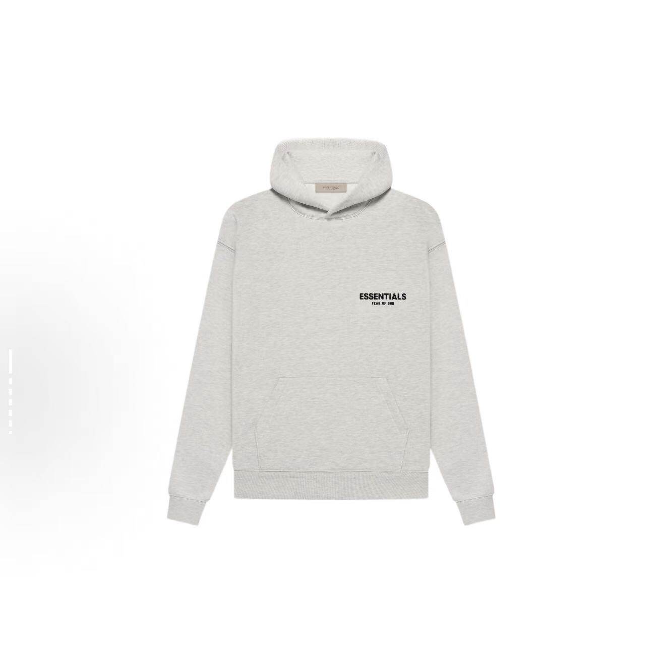 FEAR OF GOD ESSENTIALS 22SS胸前小logo植绒连帽卫衣套头衫