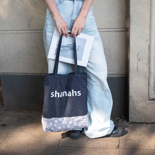 shanahs单肩包夏日帆布包女设计感大容量上班通勤上课手提帆布袋