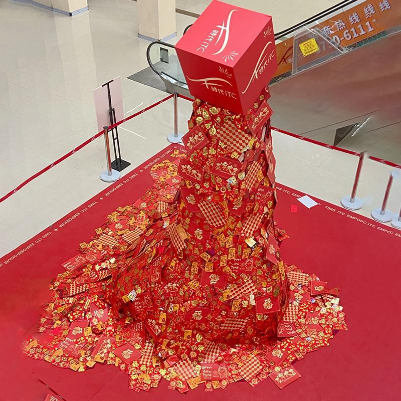 2025新年装饰品氛围布置元旦网红新款创意红包树摆件圣诞造景挂件