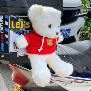 街车ADV尾箱公仔机车创意毛绒玩偶摩托车装饰挂件电动车摆件油箱