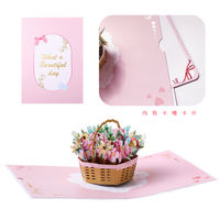 Teachers' Day handwritten greeting cards, gratitude and blessings, 3D stereoscopic flower bouquets, high-end gifts, handcrafted Mother's Day small cards thumbnail 7