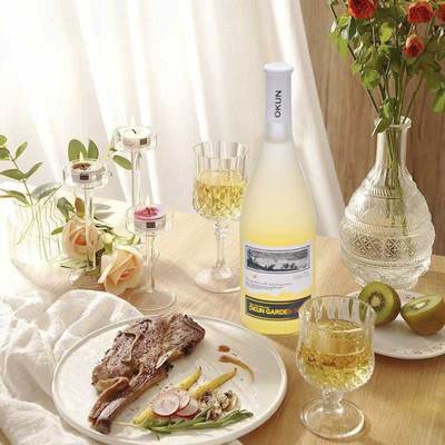 德国小甜水欧昆田园佳酿半甜白葡萄酒女士甜酒晚安酒10.5度2支装