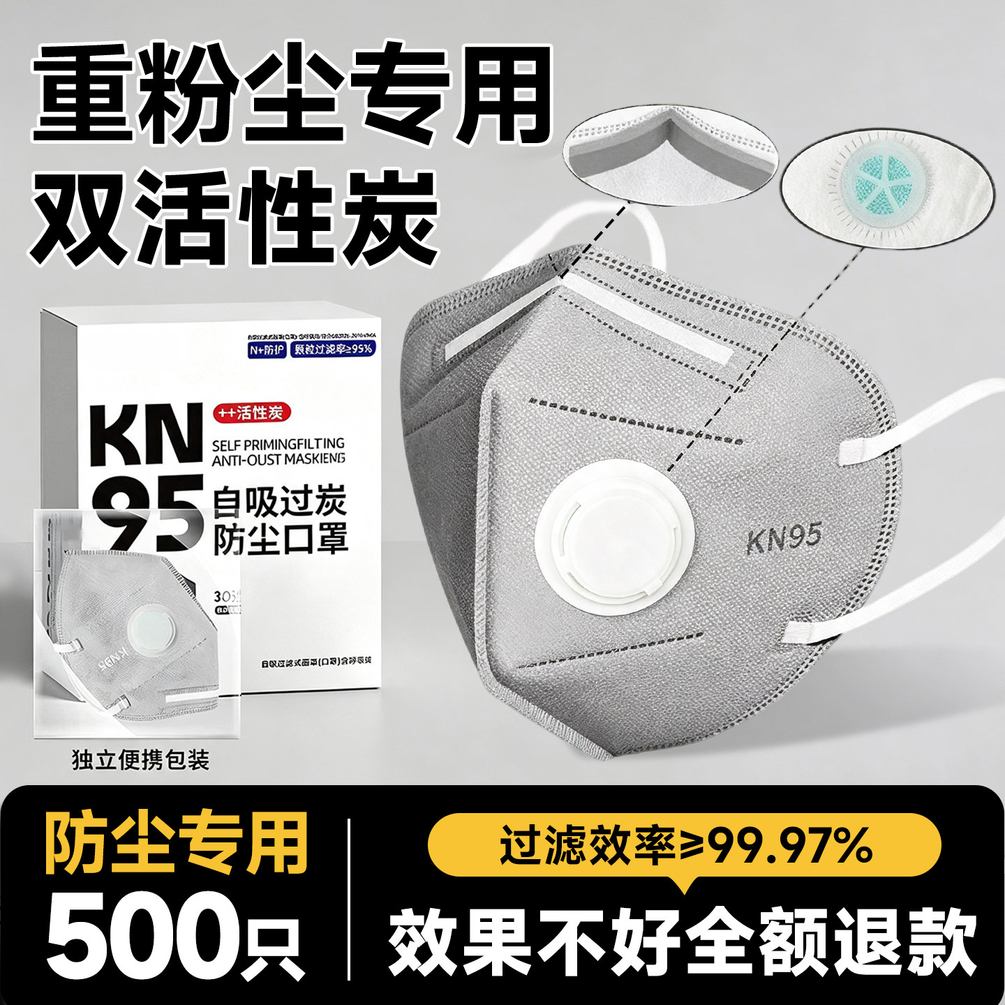 防尘口罩n95防工业粉尘尘肺KN95图片