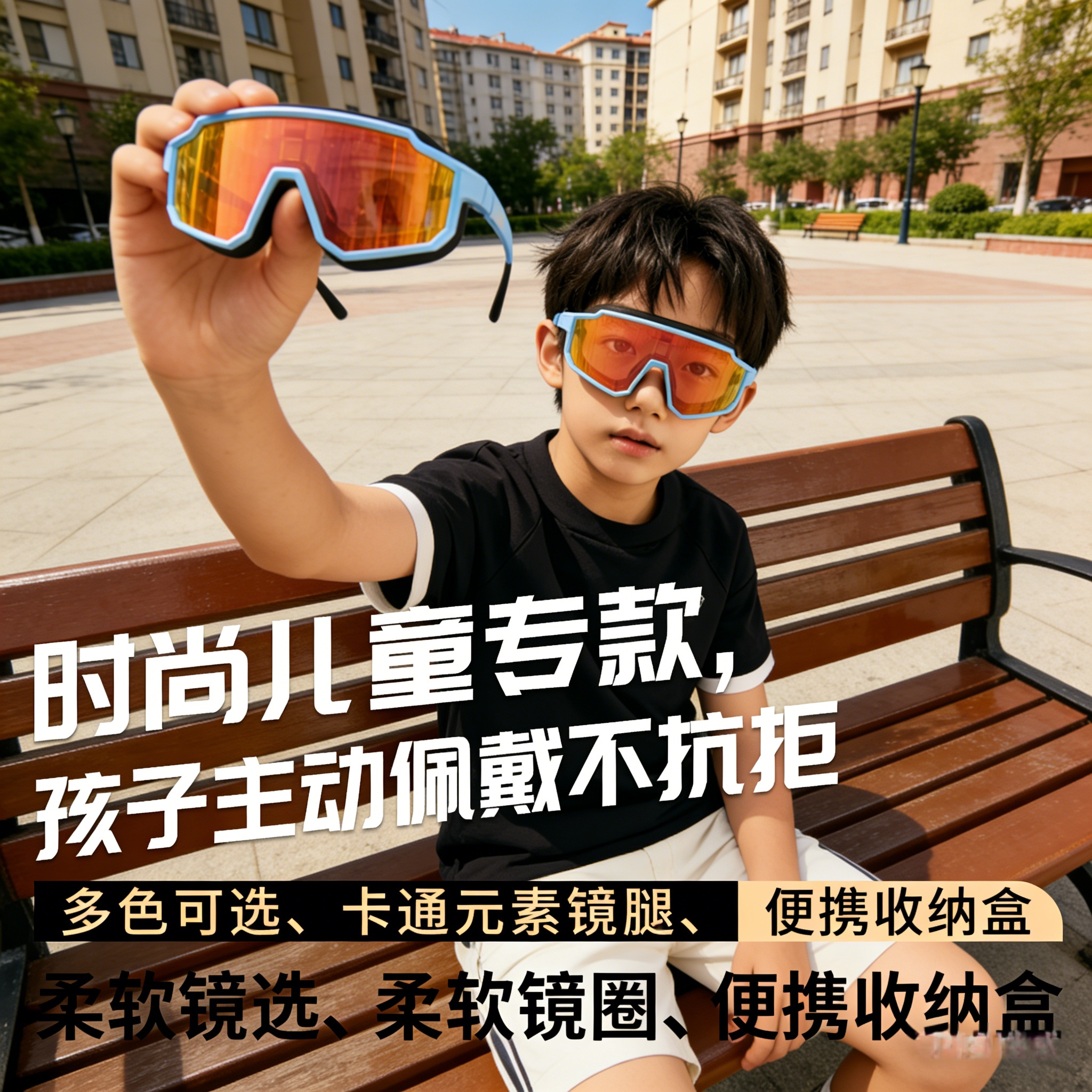 德国儿童骑行护目镜眼镜墨镜登山防风雪地户外运动防紫外线太阳镜