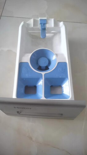 适用海尔滚筒洗衣机配件分配器盒贮水槽抽屉洗衣粉盒外壳配水器盒