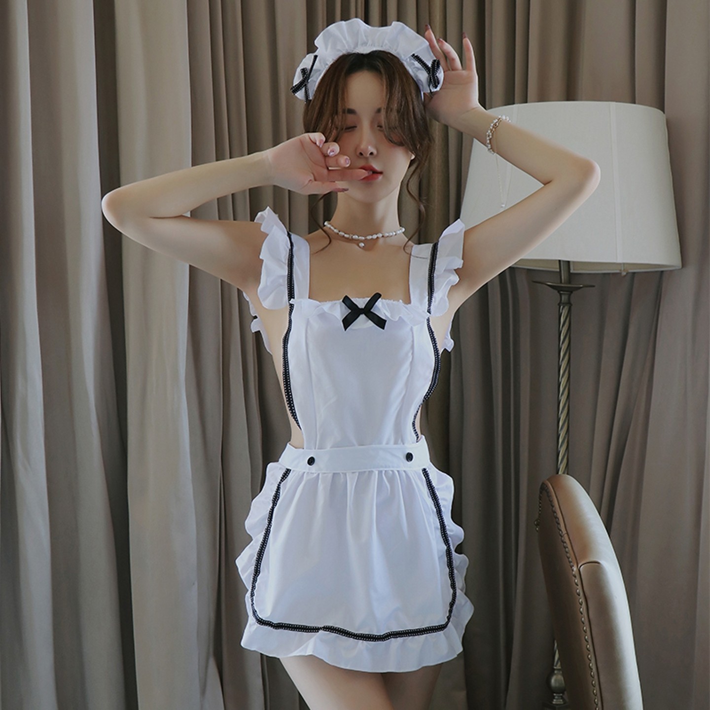女士涤纶性感女仆装纯欲风睡衣