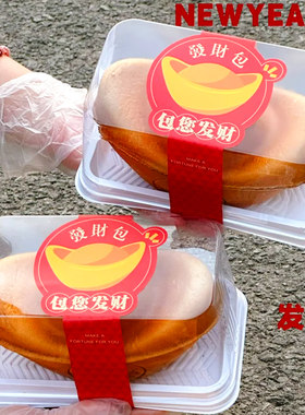 招财进宝金元宝发财包蛋糕包装盒