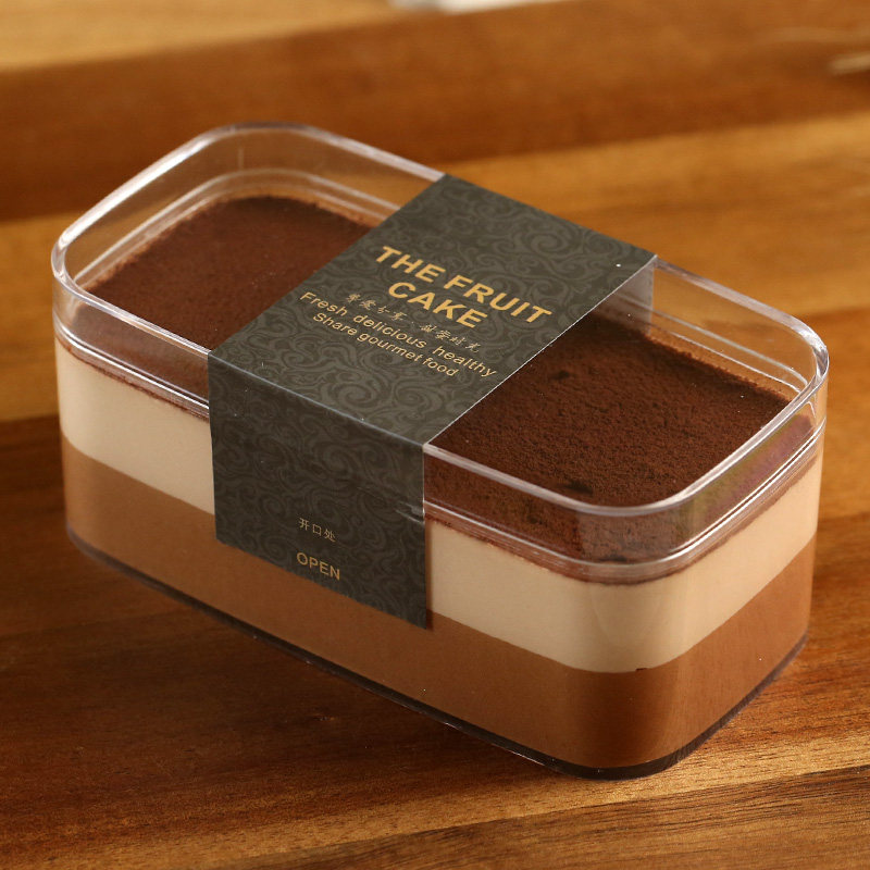 网红饼干千层西点提拉米苏蛋糕包装盒透明慕斯豆乳冰淇淋奶枣盒子