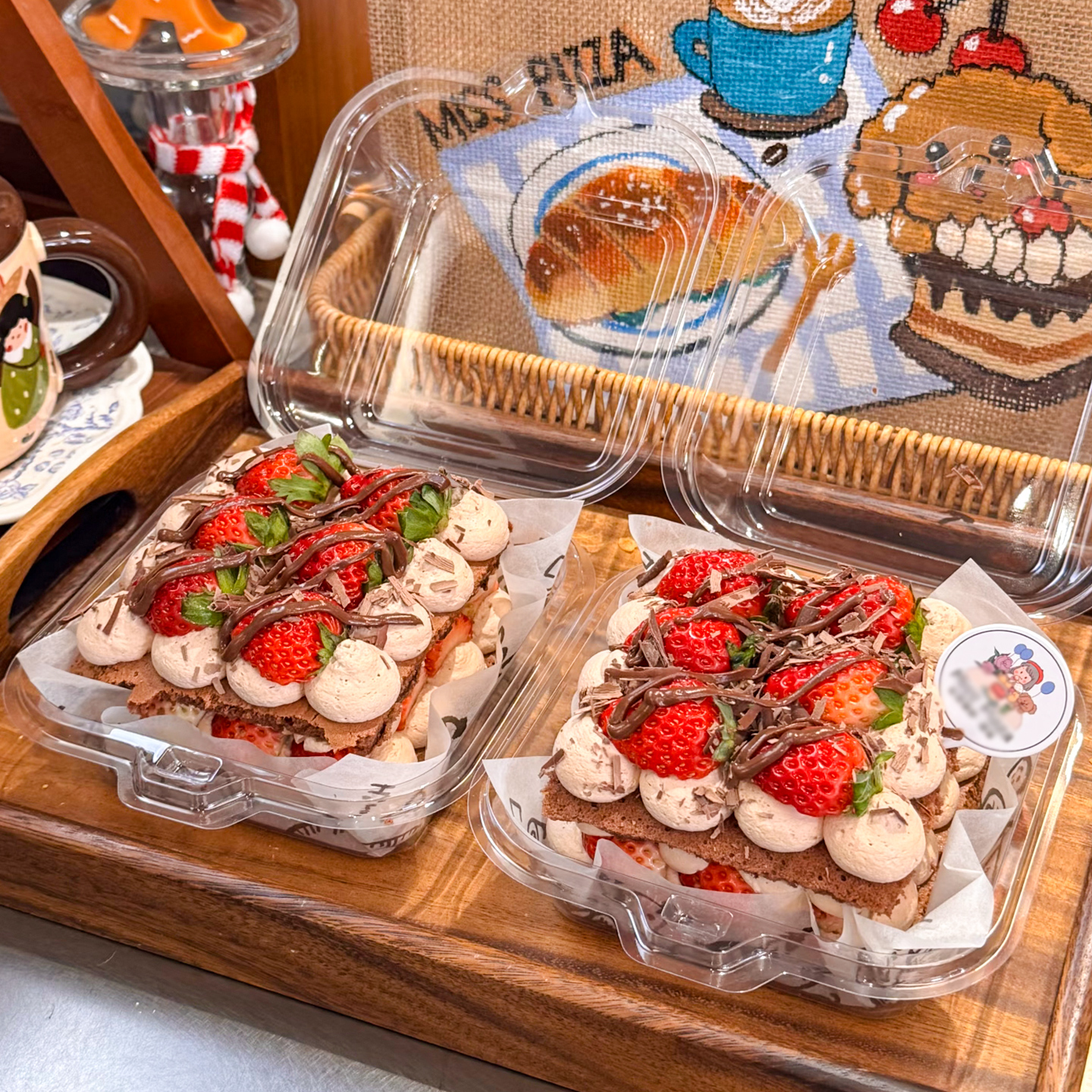 草莓黑森林蛋糕包装盒提拉米苏盒