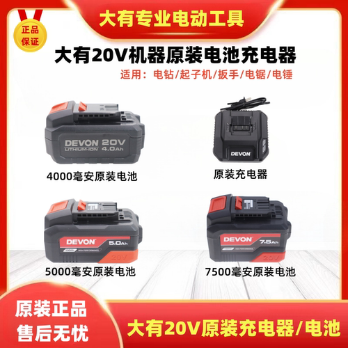 大有20V原装电池充电器