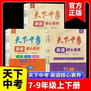 天下中考英语核心素养提升七八九年级AB版上下册武汉专用初中初一二三专题总复习中考听力阅读理解单项选择完形填空阅填词专项训练