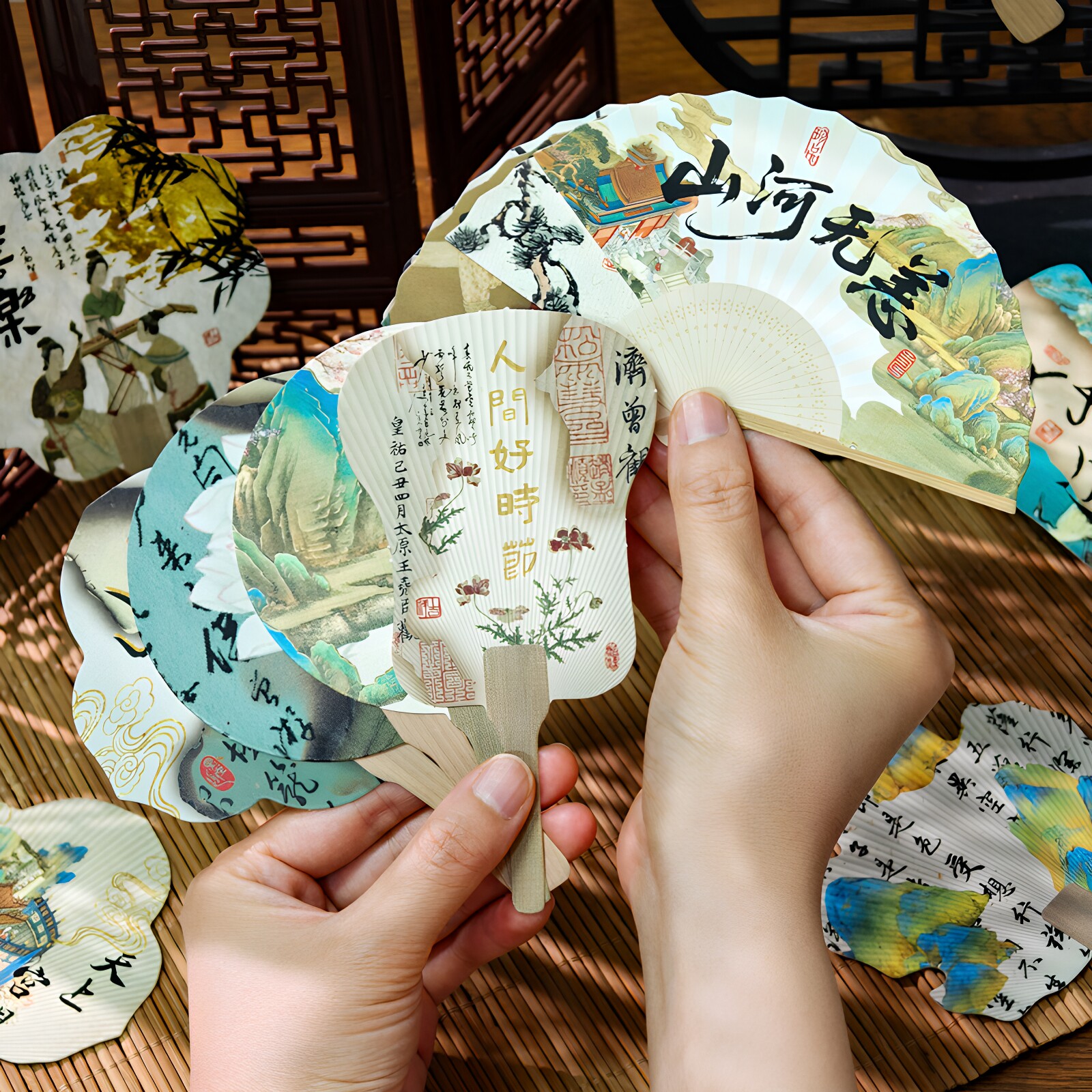 新款飞花令纸书签异形书法文字手账礼物装饰小学生奖品国风2.0款