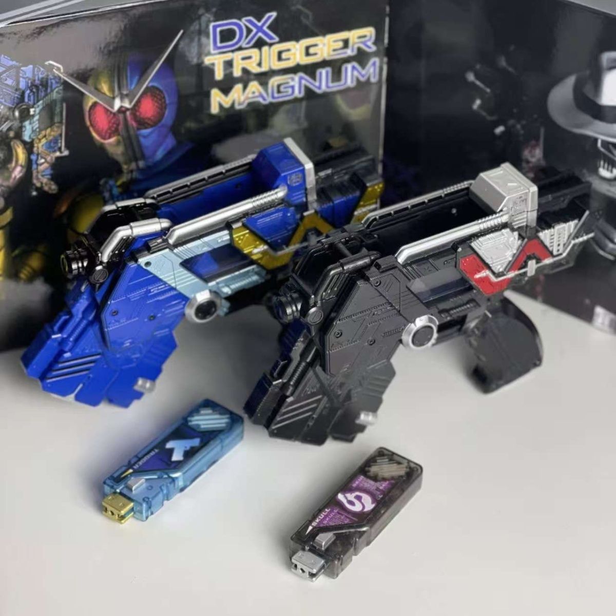 国假面骑士W颅骨枪扳机枪小带BGM可联动记忆体全新带盒颅骨w武器