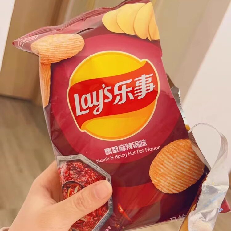 乐事飘香麻辣锅味麻辣香锅薯片香辣味火锅味乐事乐士暑片膨化零食