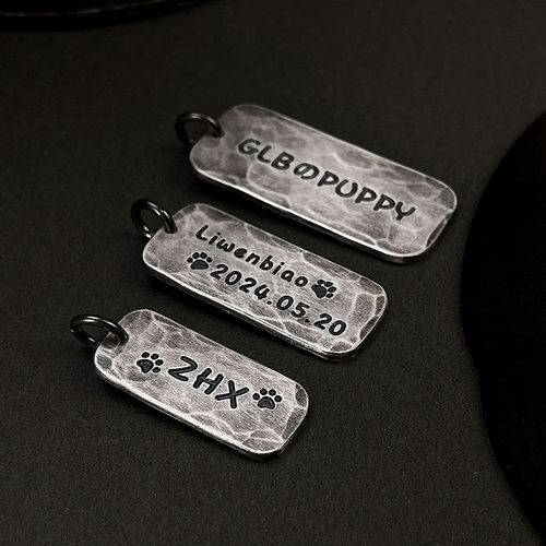 S999足银o字链情侣项链刻字定制