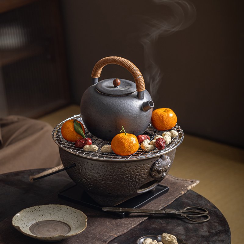 围炉煮茶仿古户外烧烤炭火炉