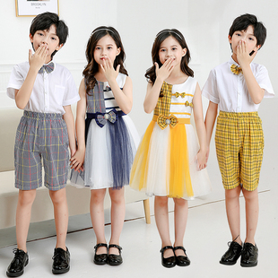 六一儿童合唱服礼服中小学生开学歌咏表演大合唱男女童朗诵演出服