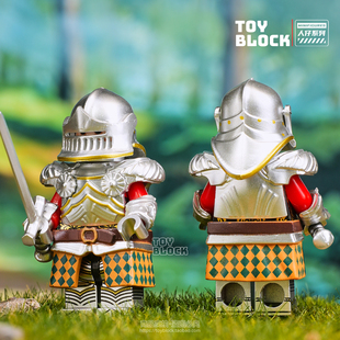 哥特骑士兵铠甲武器头盔中古军团城堡中世纪第三方拼装人仔玩具