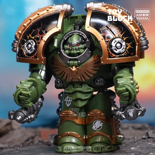 战锤40k星际战士阿斯塔特火蜥蜴土星终结者国产拼装积木人仔玩具