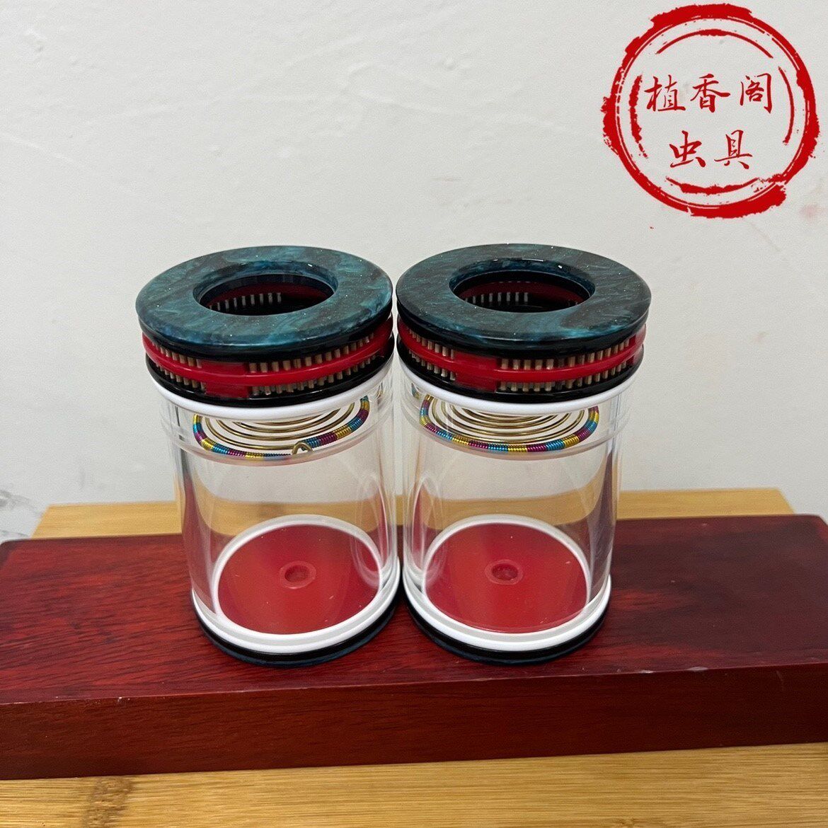 老谭罐 蝈蝈叫罐 蝈蝈罐 有机玻璃鸣虫罐60直径 高98蝈蝈鸣虫虫具