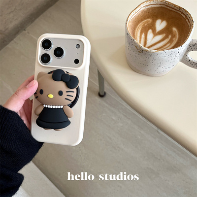 韩系小香风磁吸支架手机壳