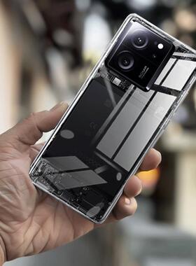 适用红米K60至尊版透明后盖RedmiK60Ultra塑料后盖玻璃后壳电池盖