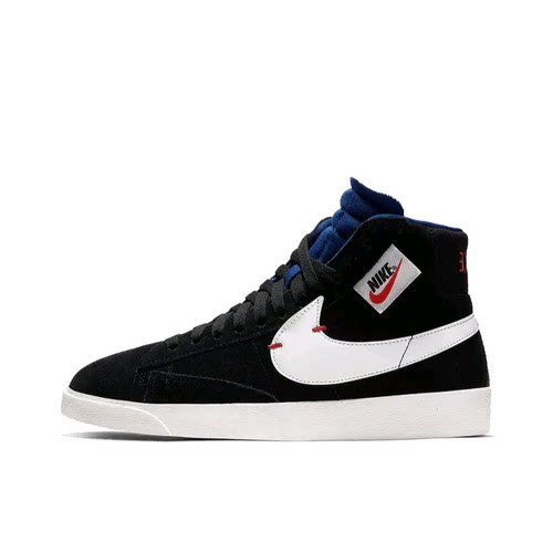 Nike Blazer 板鞋 经典复古防滑舒适百搭 黑蓝白 BQ4022-005 LW仓
