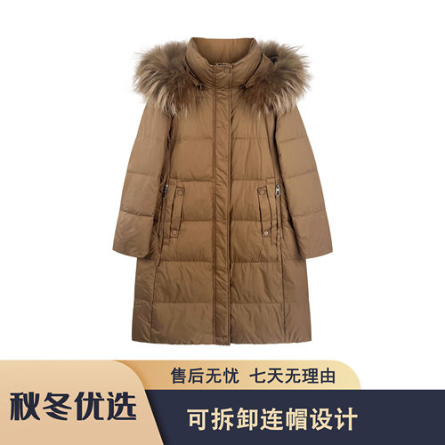 冬季时尚保暖毛领羽绒服