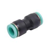 迷你型直管接头J D6黑色塑料气动快插直通对接等径 XXY01