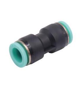 直管接头J-XXJ01-D4/D6/D8/D10/D12黑色塑料气动快插直通对接等径