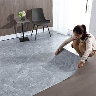 5㎡方块pvc地板贴仿瓷砖贴纸石纹塑胶地板革自粘商用加厚耐磨防水
