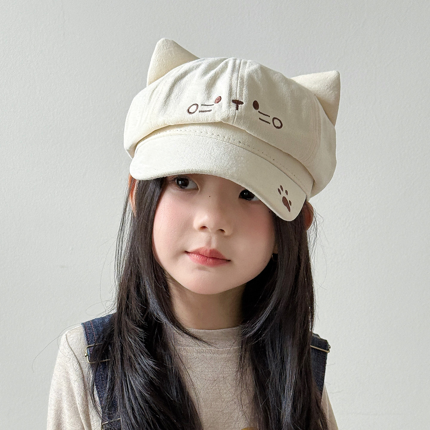 儿童帽子女孩2026新款贝雷帽秋冬