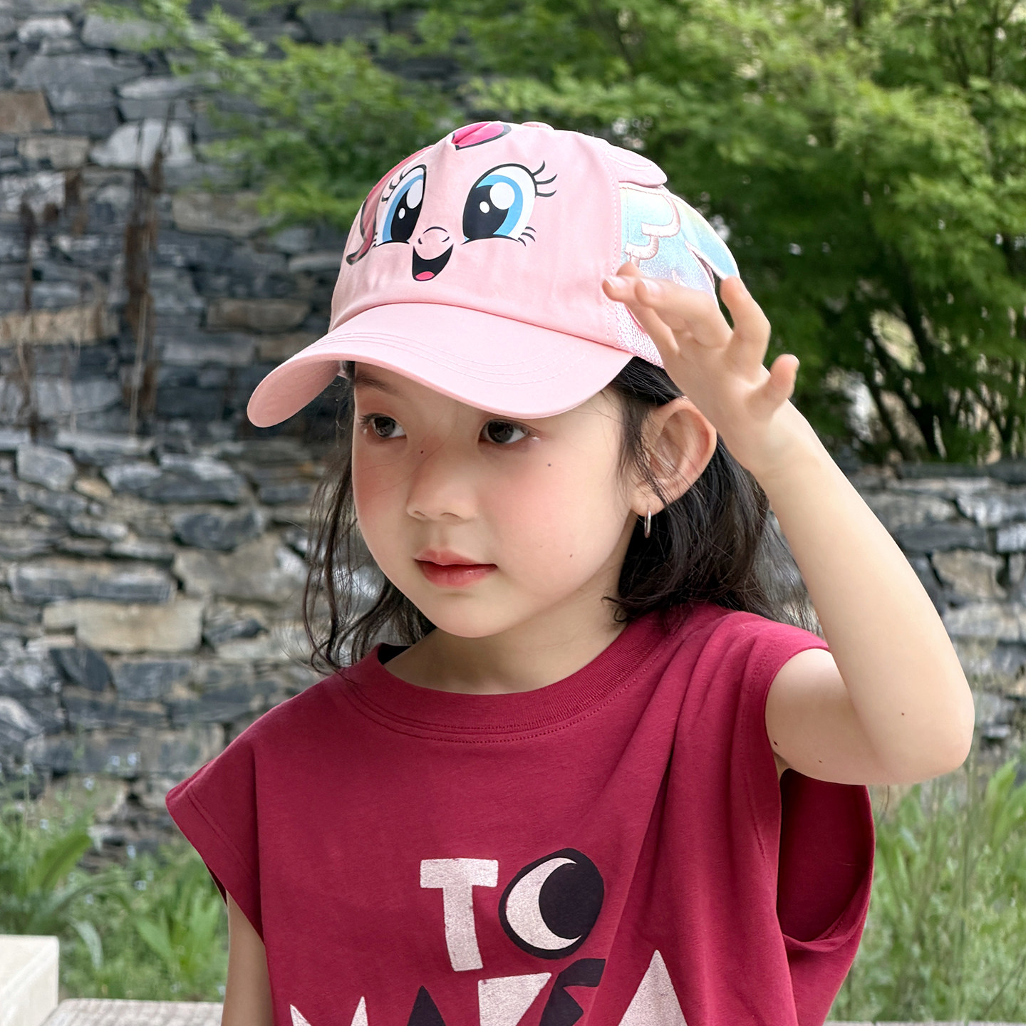 小马宝莉儿童帽子女孩棒球帽夏季
