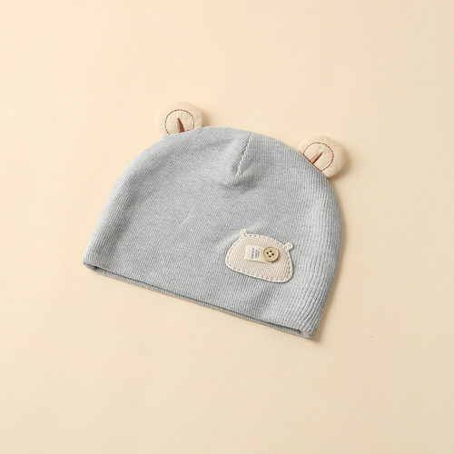 婴儿帽子秋冬季胎帽0到3个月