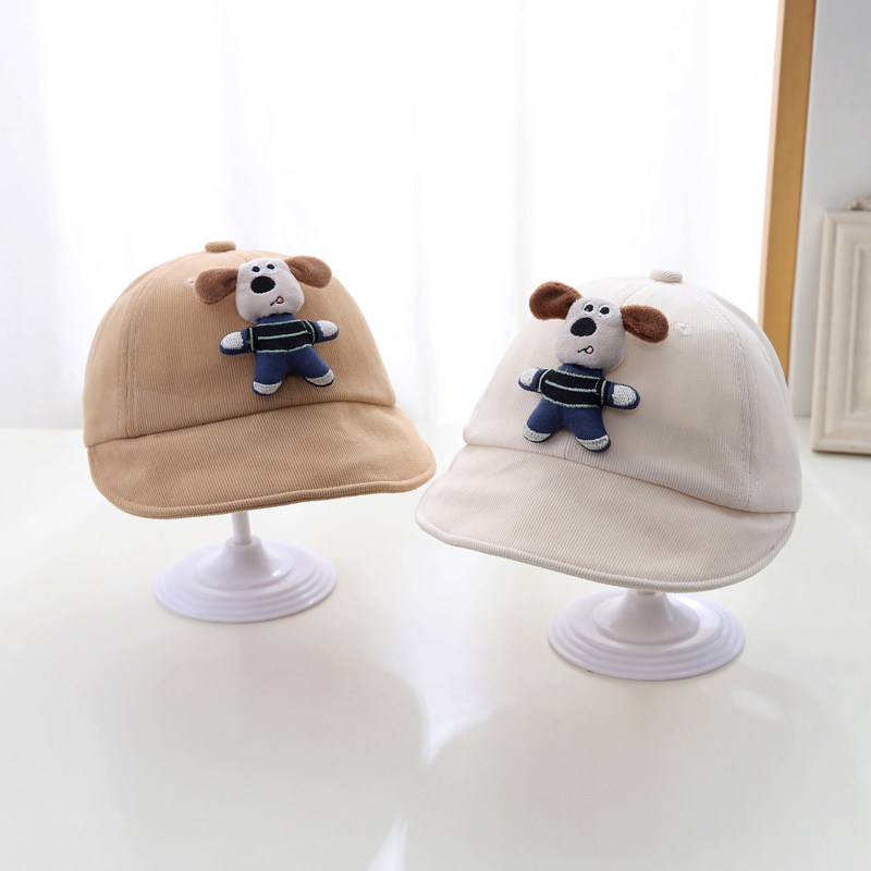 宝宝帽子秋冬季遮阳帽婴儿帽子春秋季一岁男宝女宝外出防晒帽可爱