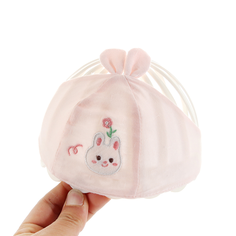 婴儿帽子薄款夏季新生儿发带可爱