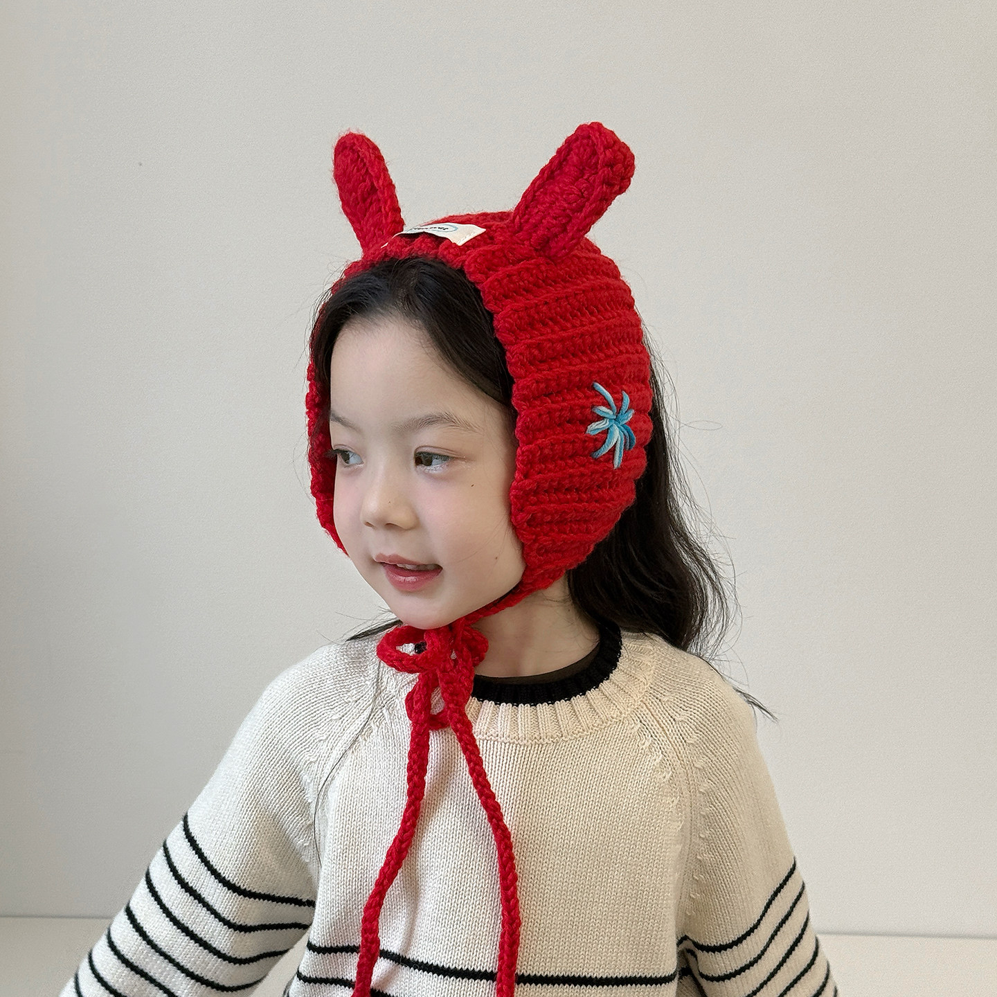 女童针织发带护耳可爱超萌