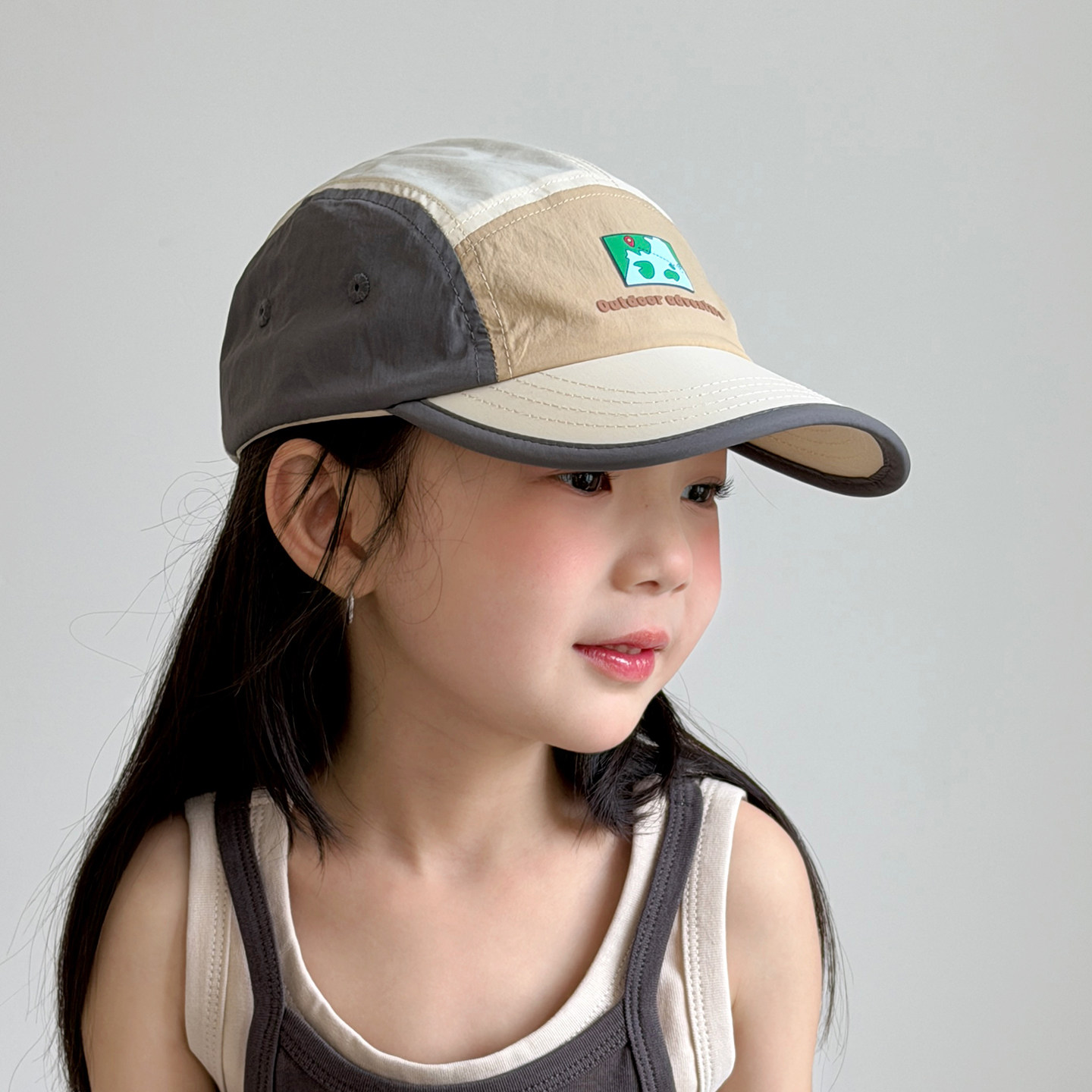 儿童帽子女孩速干棒球帽韩版户外遮阳防晒薄款夏季女童鸭舌帽山系