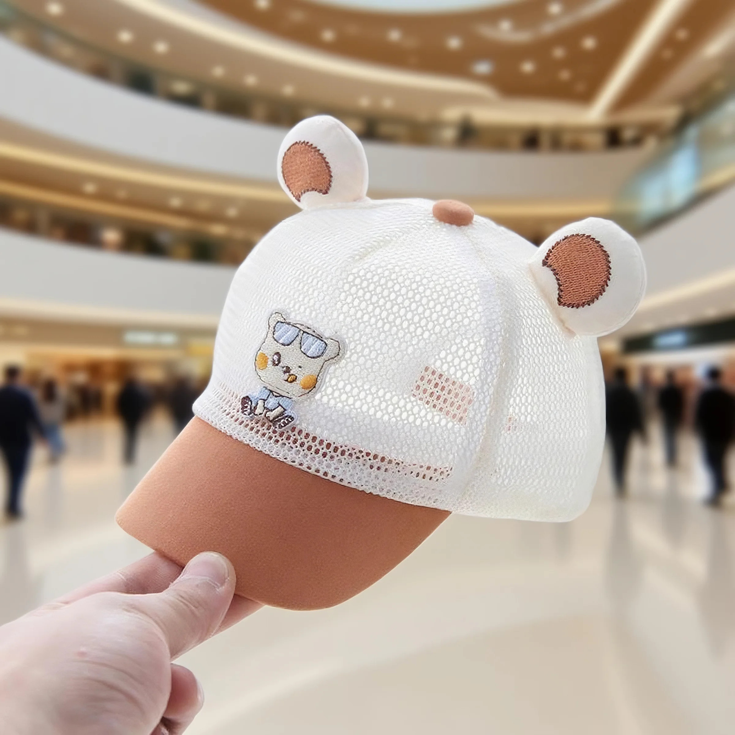 婴儿帽子夏季薄款棒球帽可爱超萌男宝外出遮阳防晒鸭舌帽洋气宝宝