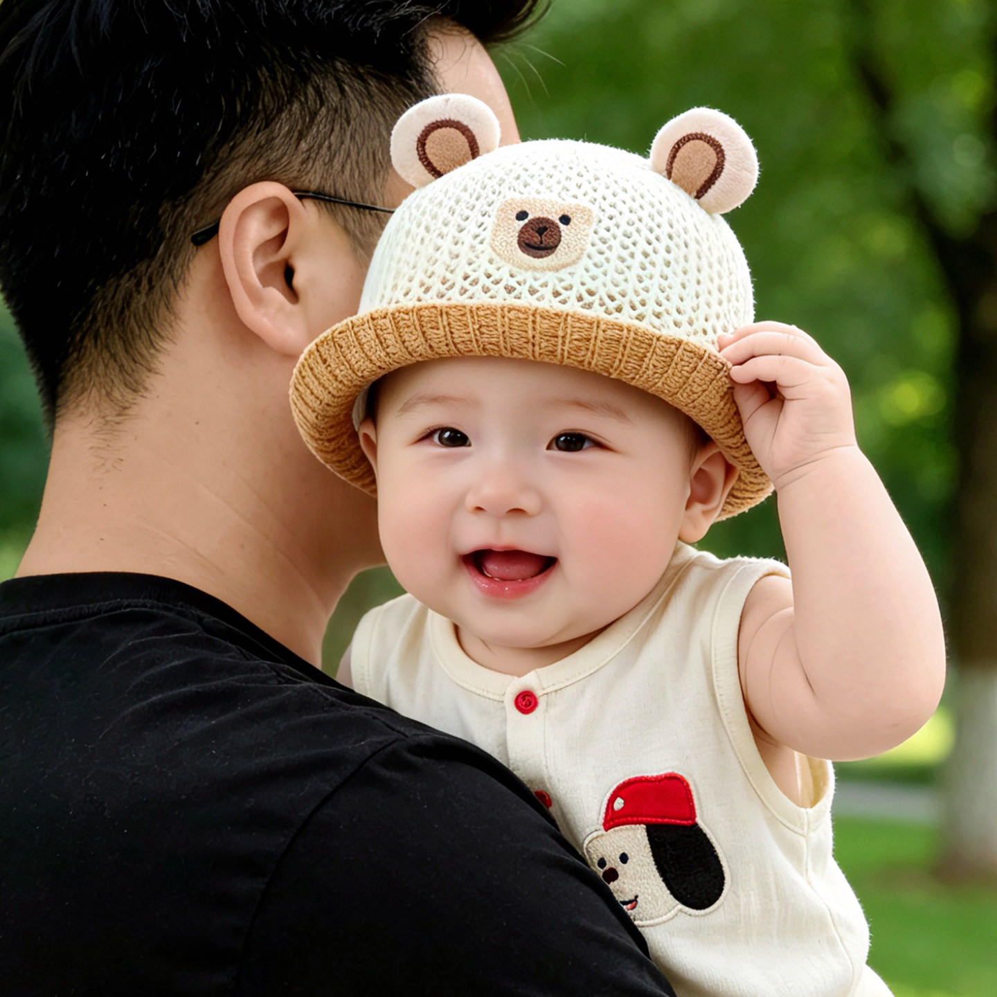 婴儿遮阳帽夏季外出可爱洋气时髦
