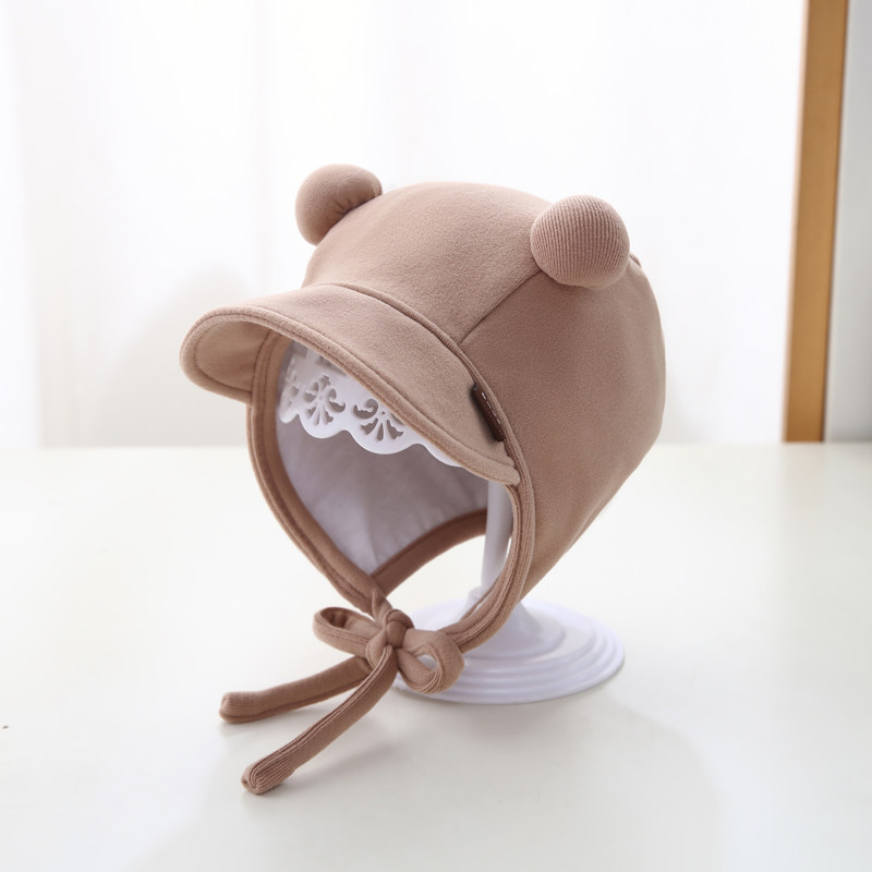 婴儿帽子秋冬款婴幼儿胎帽软檐