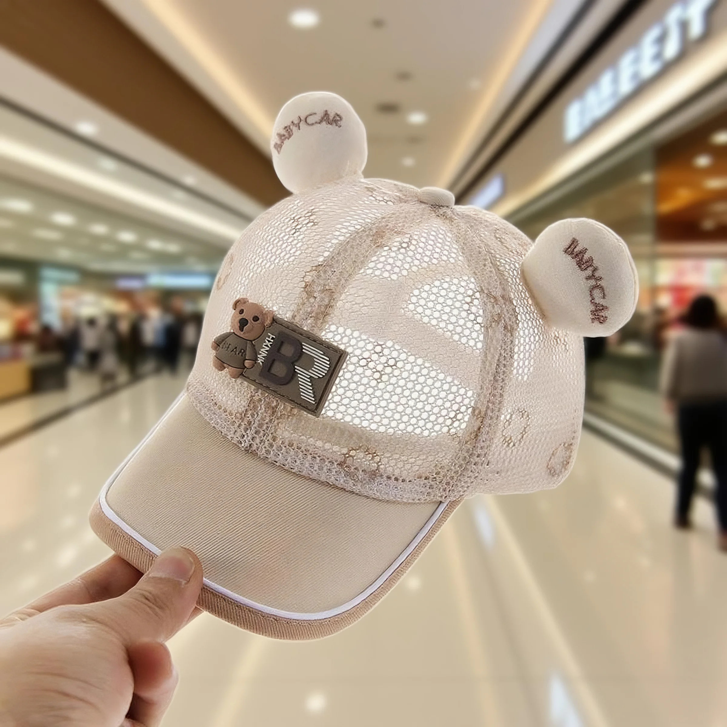 宝宝帽子夏季薄款棒球帽一岁遮阳防晒外出鸭舌帽男宝女宝儿童洋气