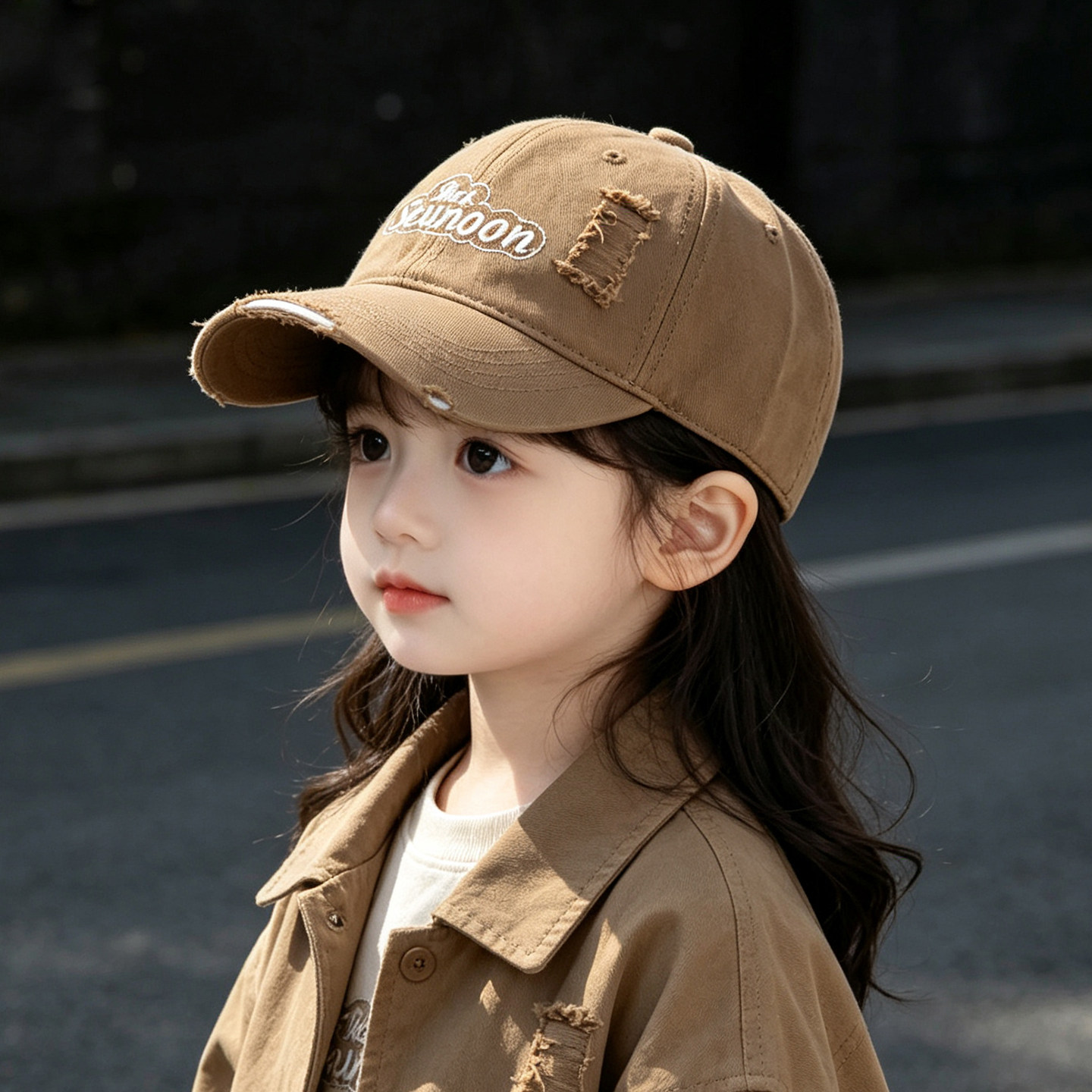 儿童帽子女孩棒球帽秋冬季痞帅