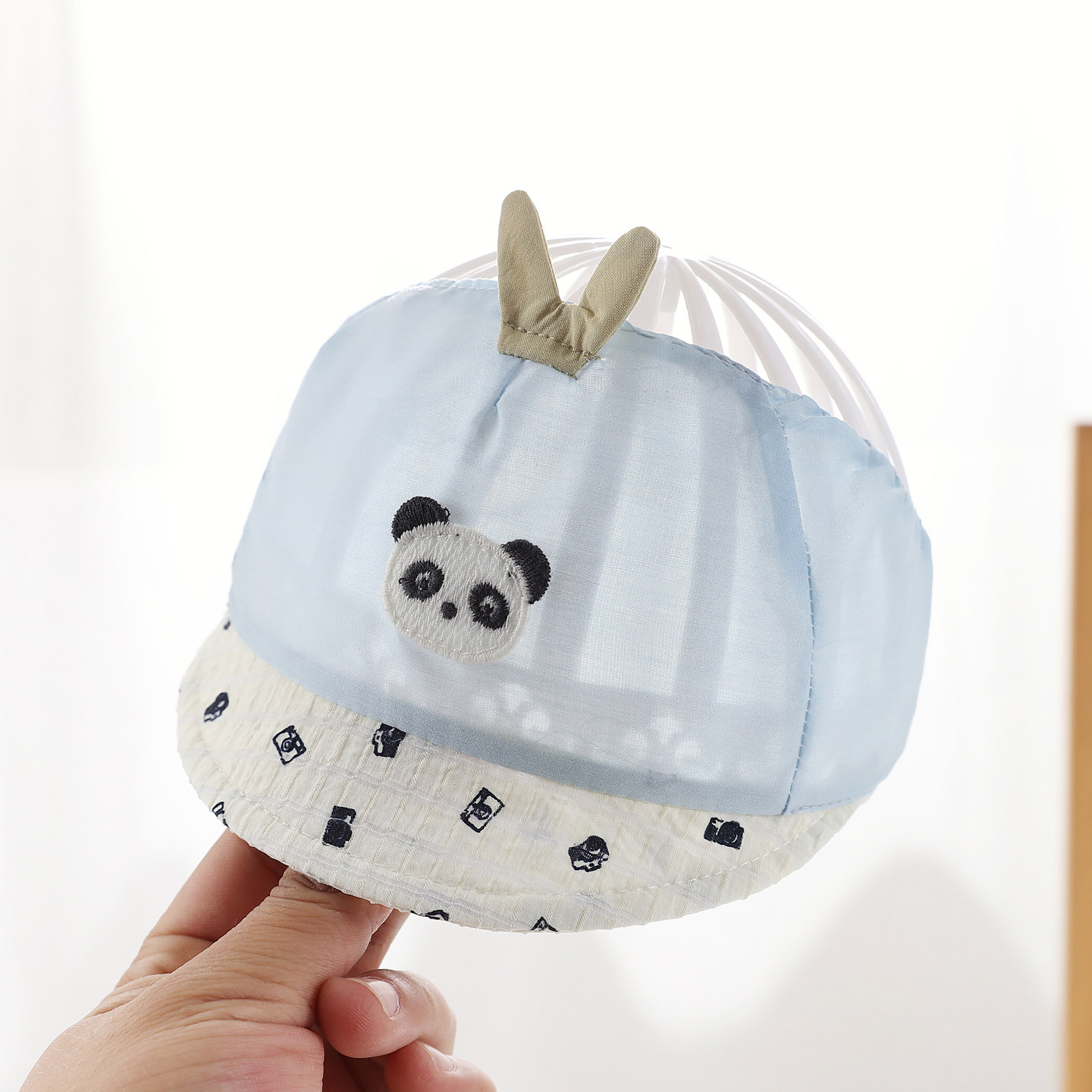 新生婴儿帽子0到3个月小月龄宝宝囟门帽夏天外出遮阳薄款护卤门帽