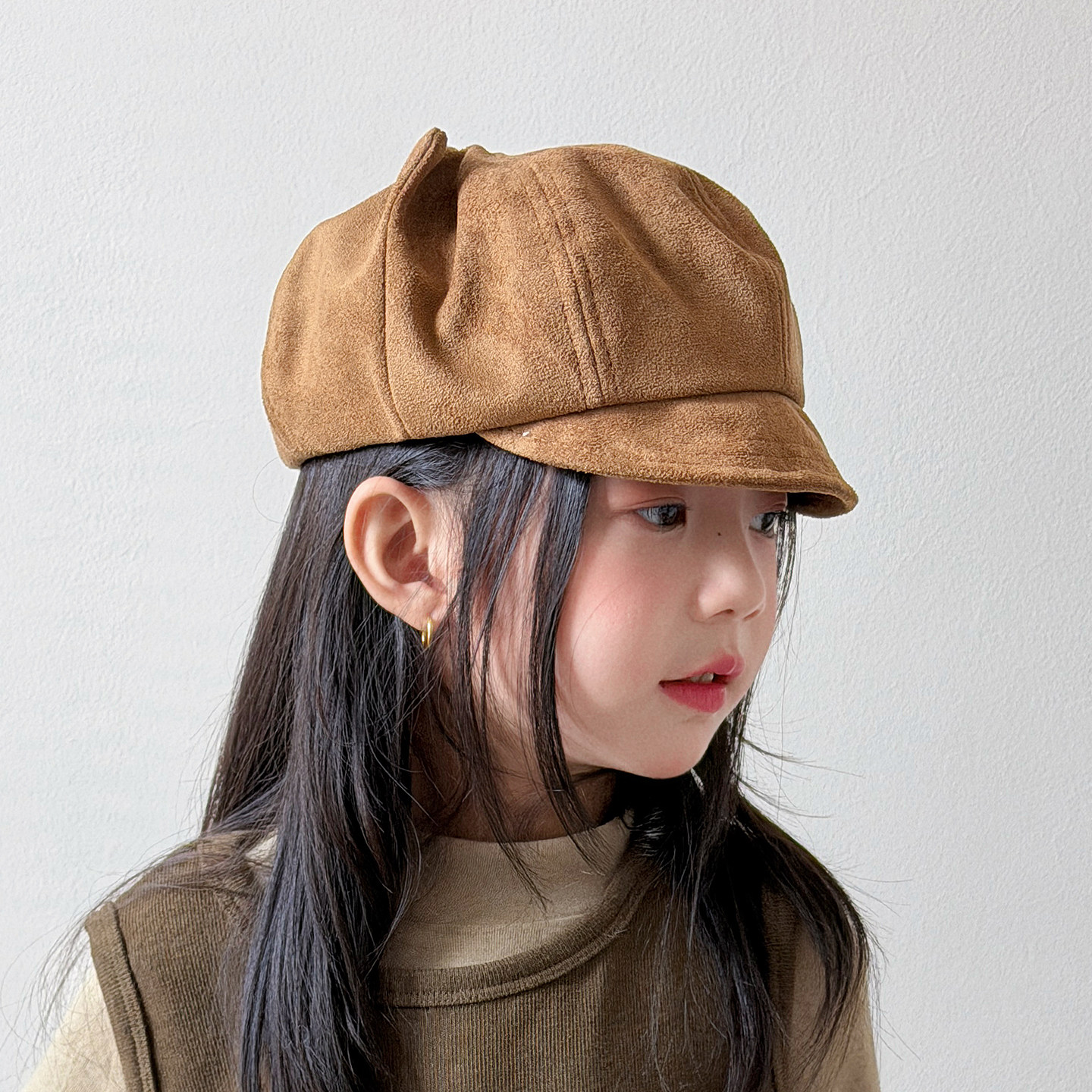 儿童帽子女孩2026新款秋冬八角帽