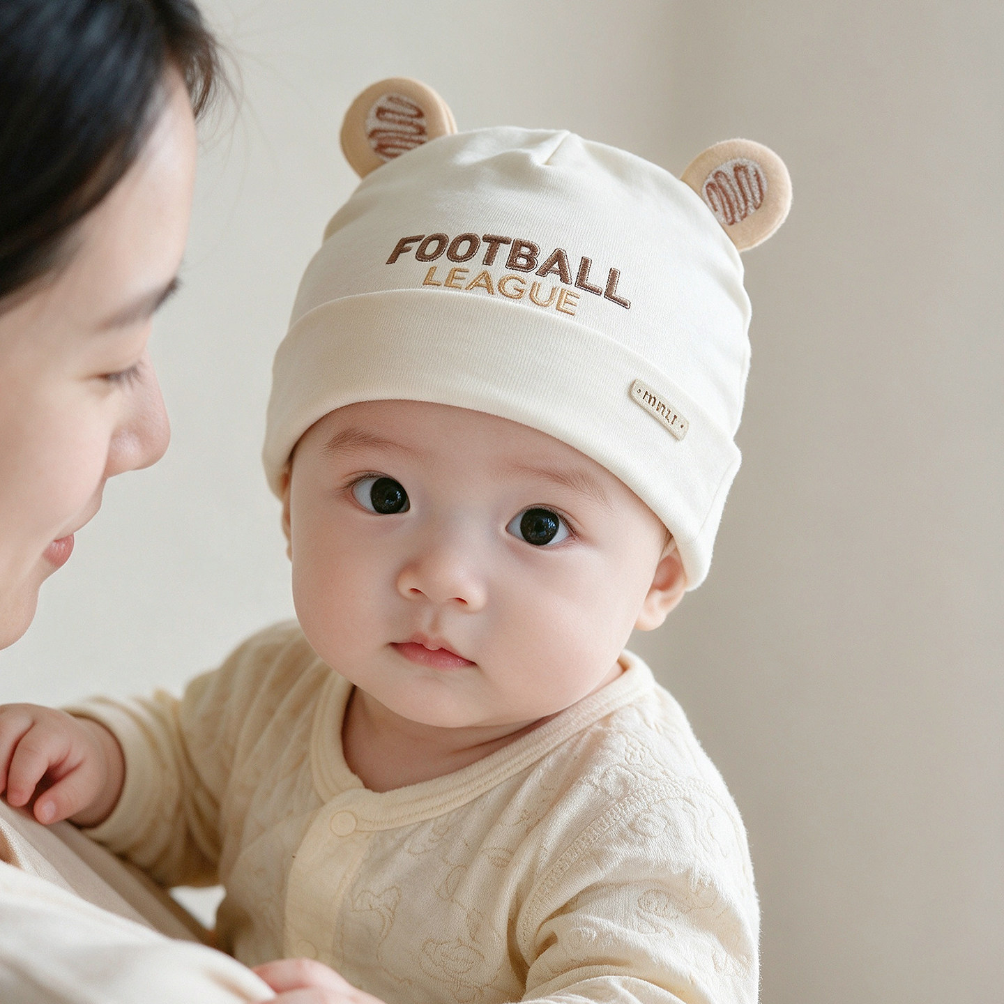 婴儿帽子6到12个月宝宝套头帽