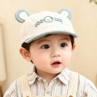 婴儿帽子3到6个月小月龄宝宝鸭舌帽春秋季薄款速干遮阳夏天男宝帽