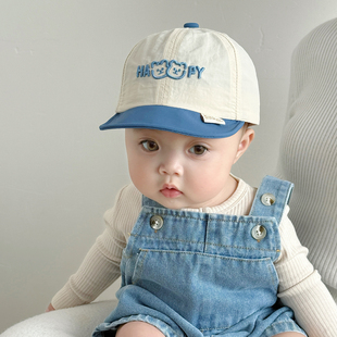婴儿帽子夏天薄款速干遮阳鸭舌帽超好看男宝宝小月龄婴幼儿洋气