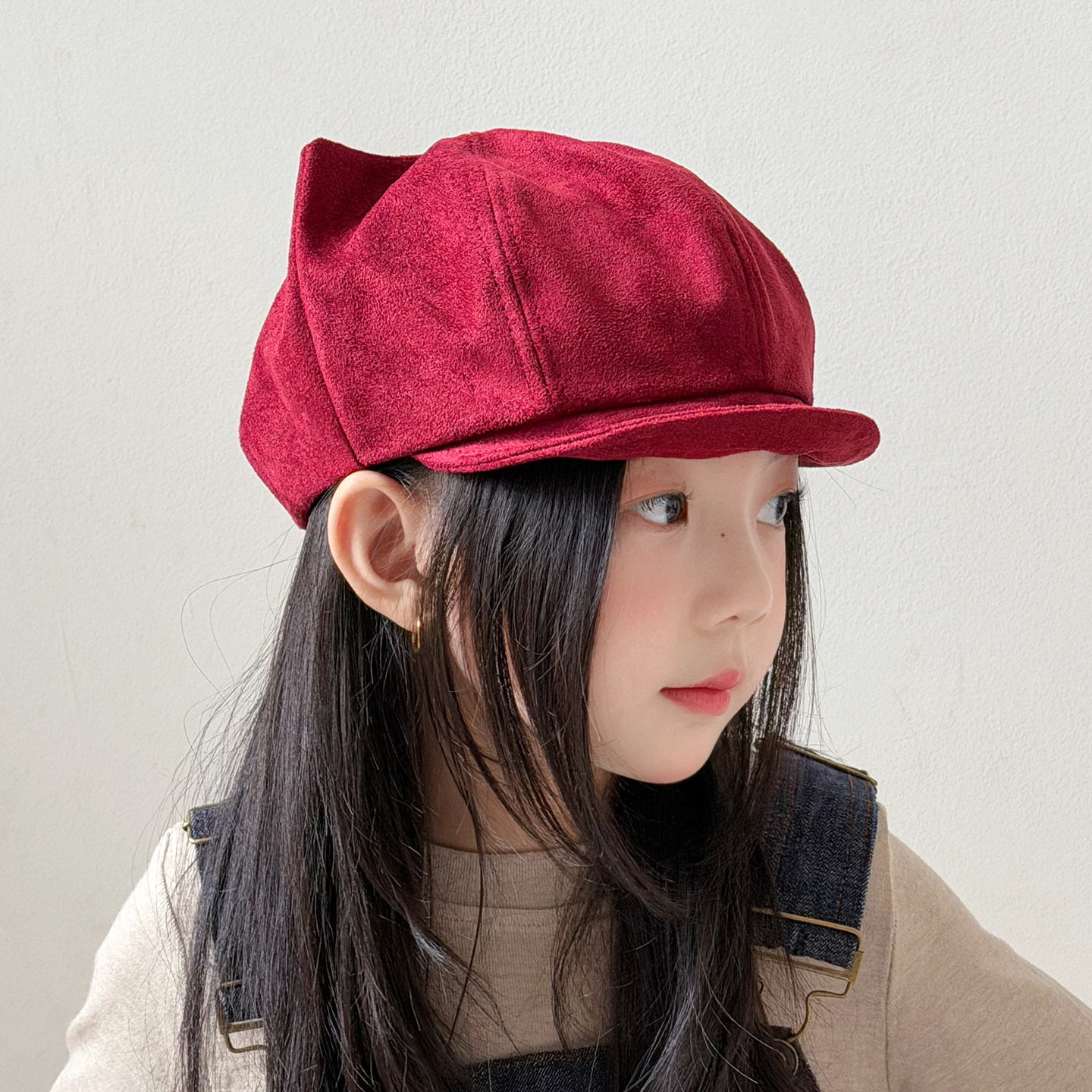 儿童帽子女孩2026新款秋冬八角帽